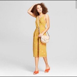 Womens Floral Wide Leg Romper